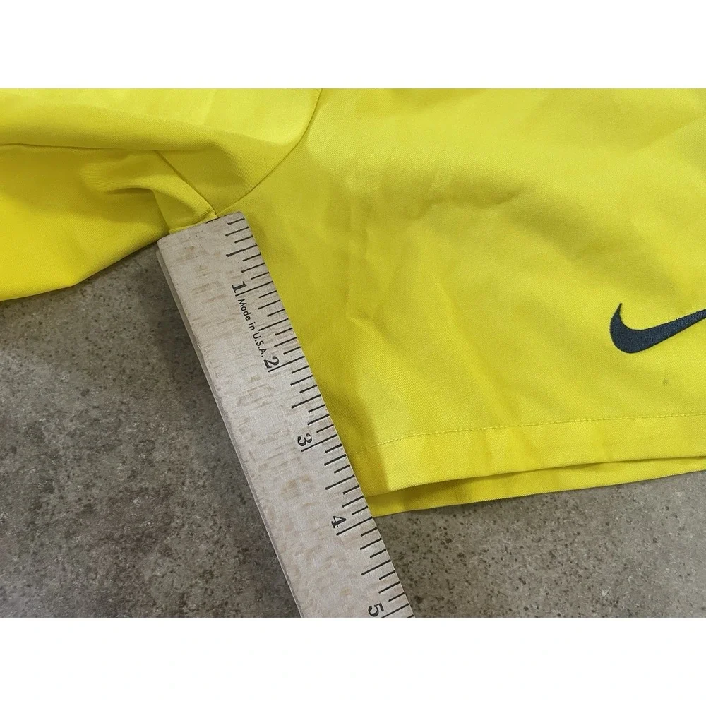 Nike FC Barcelona Dri-FIT Kids Sz XS 4-5 Soccer Football Shorts Yellow Slim Fit